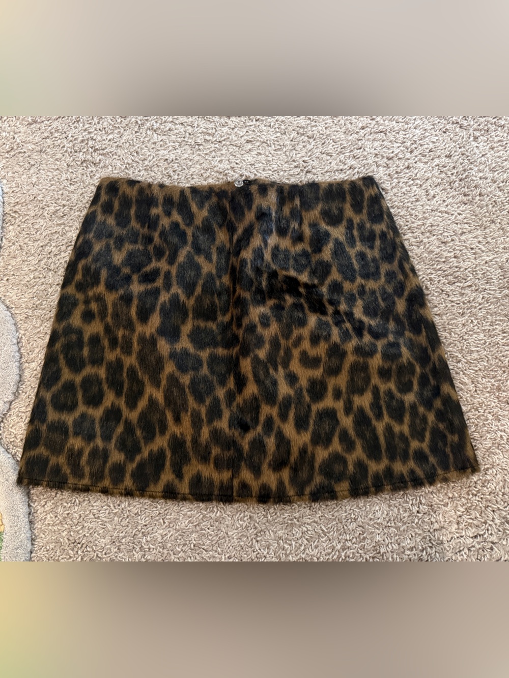 H&M Faux Fur Mini Skirt